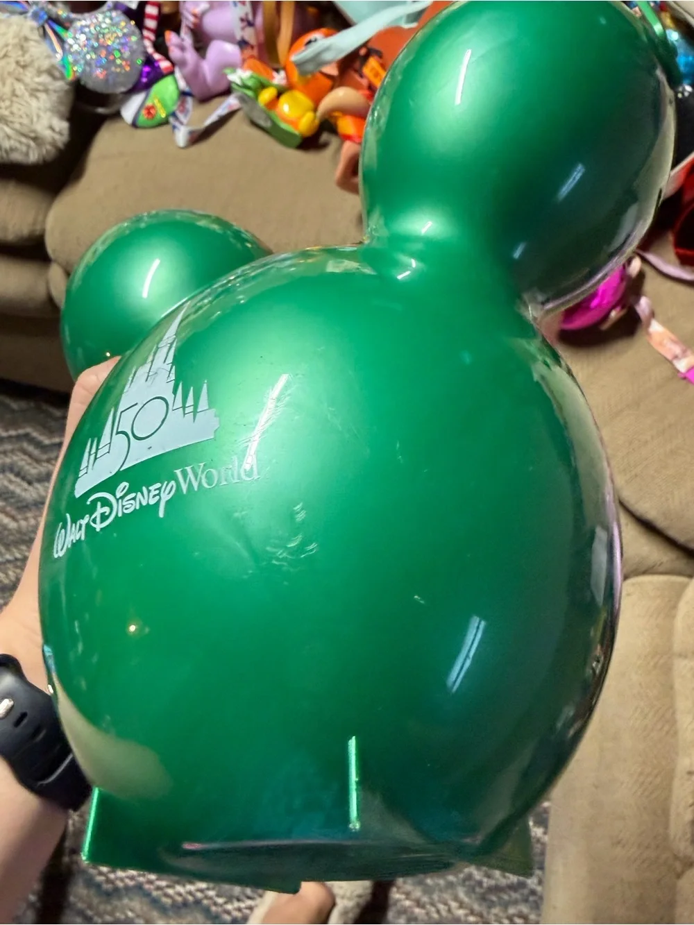 Disney Green 50th Anniversary Mickey Popcorn Bucket